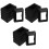 18Pcs Durable ABS Fence Post Skirts Plastic Covers for Decks Balconies 4