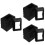 18Pcs Durable ABS Fence Post Skirts Plastic Covers for Decks Balconies 7