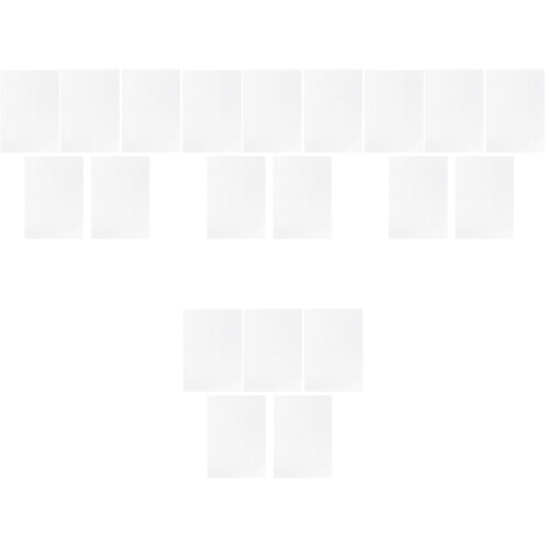 20Pcs White Shrink Film Sheets Printable Craft Making Material 2