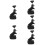 5Pcs Multifunctional Tire Tools Black Plastic for Car Tire Replacement 11