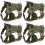 4Pcs Comfortable Green Adjustable Dog Harness Vest for Pets 5