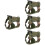 4Pcs Comfortable Green Adjustable Dog Harness Vest for Pets 6