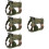 4Pcs Comfortable Green Adjustable Dog Harness Vest for Pets 7