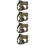 4Pcs Comfortable Green Adjustable Dog Harness Vest for Pets 8