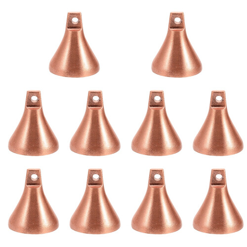 10Pcs Brown Alloy Casting Mold with Intricate Designs 2