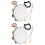 2Ensembles Tambourine Instrument À Main Pour Coloré 5