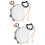2Ensembles Tambourine Instrument À Main Pour Coloré 7