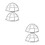 4Pcs Silver Sprinkler Valve Cover Cage - 4