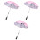 3St Functionele Roze Baby Bolderkar , Zonbescherming Outdoor 3