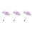 3St Functionele Roze Baby Bolderkar , Zonbescherming Outdoor 4