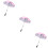 3St Functionele Roze Baby Bolderkar , Zonbescherming Outdoor 9