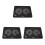 3Pcs Black Laptop Cooler Stand Adjustable Notebook Cooling Support 1
