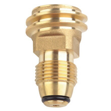 Propane Tank Adapter POL to QCC1 Converter Brass Fitting for LP Gas Grill Regulator Outdoor Camping Stove BBQ Heater Equipment