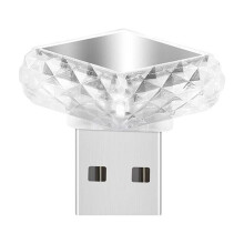 QenASHaing USB-LED-Ambienteleuchte mit farbigen Blinkmodi