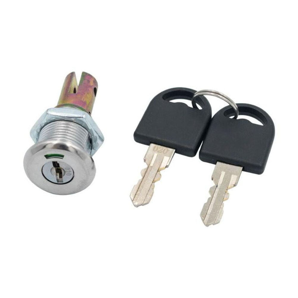 Qenashaing Zinc Alloy Steel Cabinet Lock With 2 Keys, Secure Drawer Toolbox Lock Easy Install, For Garage Workshop Storage Shed Tool Organization 9426043965709