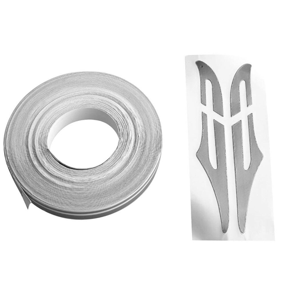 Pinstripe Decals For Cars Pinstripe Tape Decal Pvc 1Pack Silver 9426043965785
