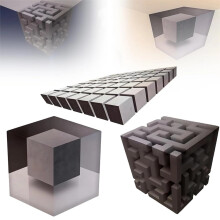 3D Optisk Illusion Vægklistermærke Aftagelig Stereoskopisk Kube