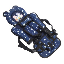 Inserto per Seggiolino Auto per Bambini Piccoli con Motivo Orsetto, Spallacci Regolabili, Rivestimento Portatile per Neonati