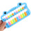 Seven-bead Design Rectangular Abacus Children Education Assistance 1Pcs Blue Plastic 7