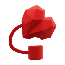 Heart-Shaped Straw Stopper 10mm Reusable Drink Cup Topper