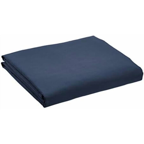 Ruffled Bed Skirt Queen 16" Drop Navy Polyester 1