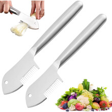 Julienne-Schäler aus Edelstahl, 2 Stück