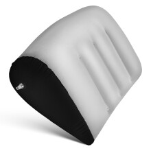 Pernă de gât gonflabilă gri din PVC, ergonomică, 1 bucată