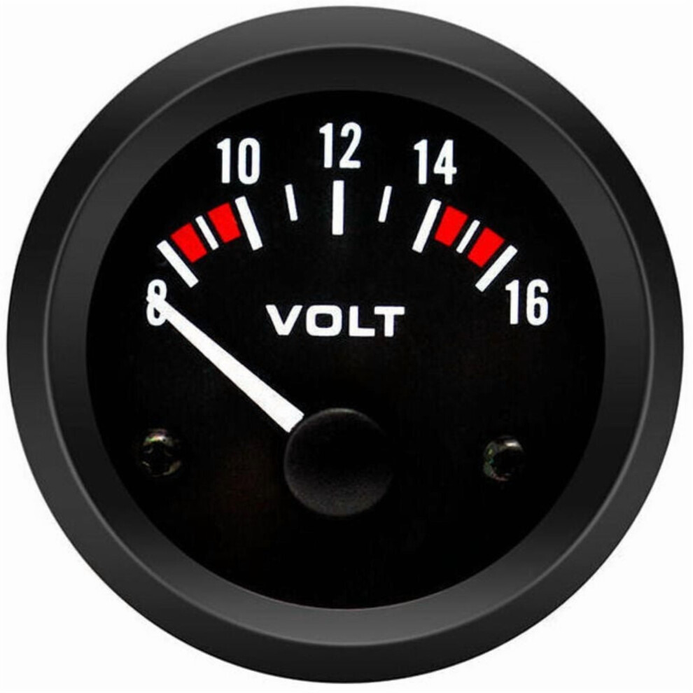 Voltmeter Volt Gauge Bx100007 52Mm/2In Voltmeter Gauge Ï¼8-16Vï¼ Car Voltmeter Gauge+Gorgeri Universal 12V Voltmeter, 9426043046002