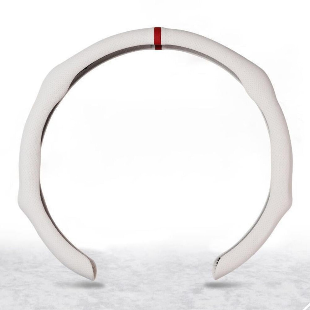 Suede Steering Wheel Cover D-Shape Breathable Non-Slip 962125543223