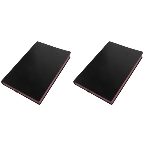 2St Multifunctionele Planner Journal Zwart Kunstleer