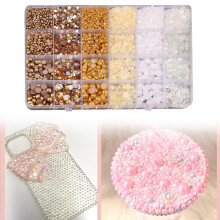 Strass-Set mit Strasssteinen – 6-farbige Harzperlen