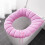 Capa para Assento Sanitário de Espuma Acolchoada em Cor Sólida (1 unidade) 1