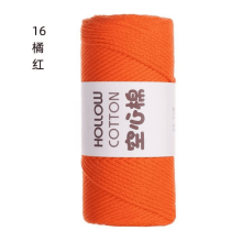Hilo de algodón para ganchillo, 150 g, color naranja