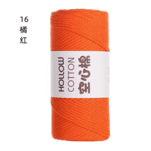 Fio de crochê de algodão 150g laranja