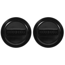 2St Vintage Plastic Asbak Voor Sigaretten, Binnen En Buiten, Zwart