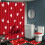 4-Piece Valentine's Day Shower Curtain Set with Hooks 1