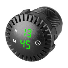 Waterproof 12V/24V Auto Car Boat Motorcycle 24hours for Touch Digital Clock LED Display SUV Panel Electronic Clo