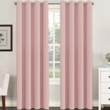 Cuirtín Dorcha Bándearg Leanbh Grommet Teirmeach 52x96 Orlach