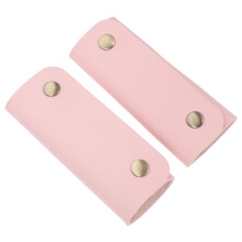 4St PU Lederen Tas Handgreep Cover Roze Voor Comfort En Duurzaamheid