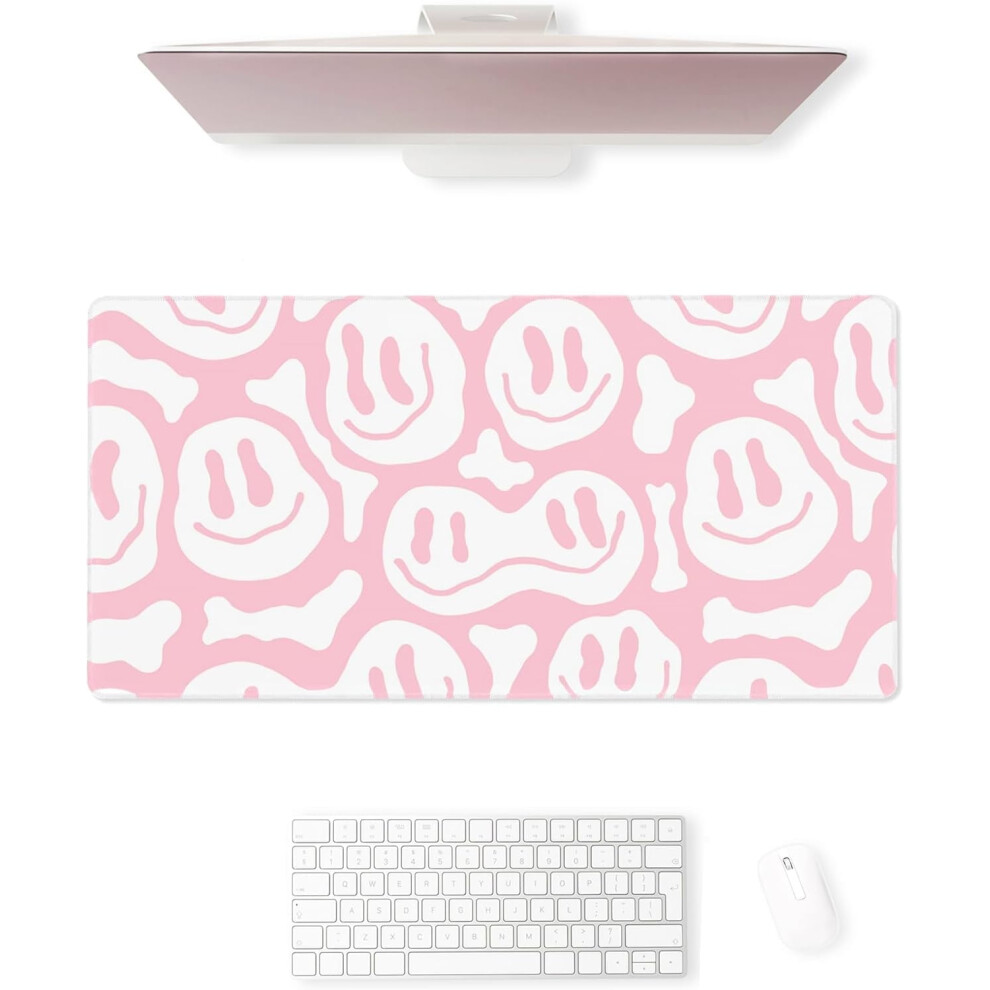 Xxl Mouse Pad Â Cute Desk Mat & Office Decor For Women, Compatible With All Mice Pink 9426043044657