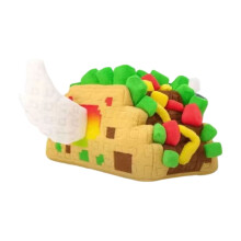Peluche a forma di piramide con ali soffici – 1 pezzo