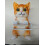 Porta-papel higiênico em resina com formato de gato, amarelo. 9,9 x 19,8 x 14 cm (3,9 x 7,8 x 5,5 polegadas) 1