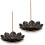 Lotus Räucherstäbchenhalter-Set – Messingbrenner & Stäbchenablage (2 1