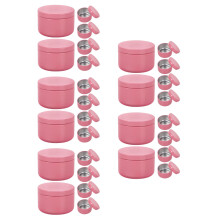 30St Aluminium Candle Containers Roze DIY Essentiële Bewaarbak