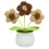 Hand-Woven Wool Sunflower Bouquet in Pot 1