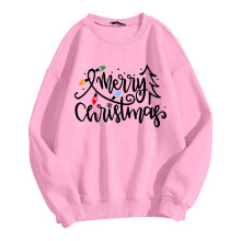 Women's Casual Hoodie Loose Fit Long Sleeve Pink