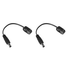 2St Gitaar Pedal Power Supply Zwart Voor Effecten En Muziekapparatuur