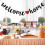 Welcome Home Banner with Glitter Hearts – Black 1
