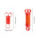 Rødt fingertreningsrør for barn – 6 cm sensorisk 3