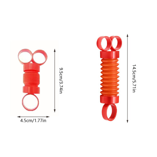 Rødt fingertreningsrør for barn – 6 cm sensorisk 2